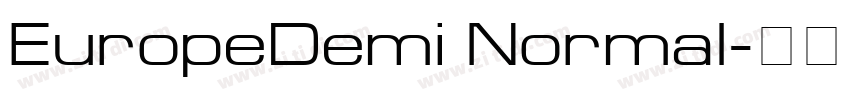 EuropeDemi Normal字体转换